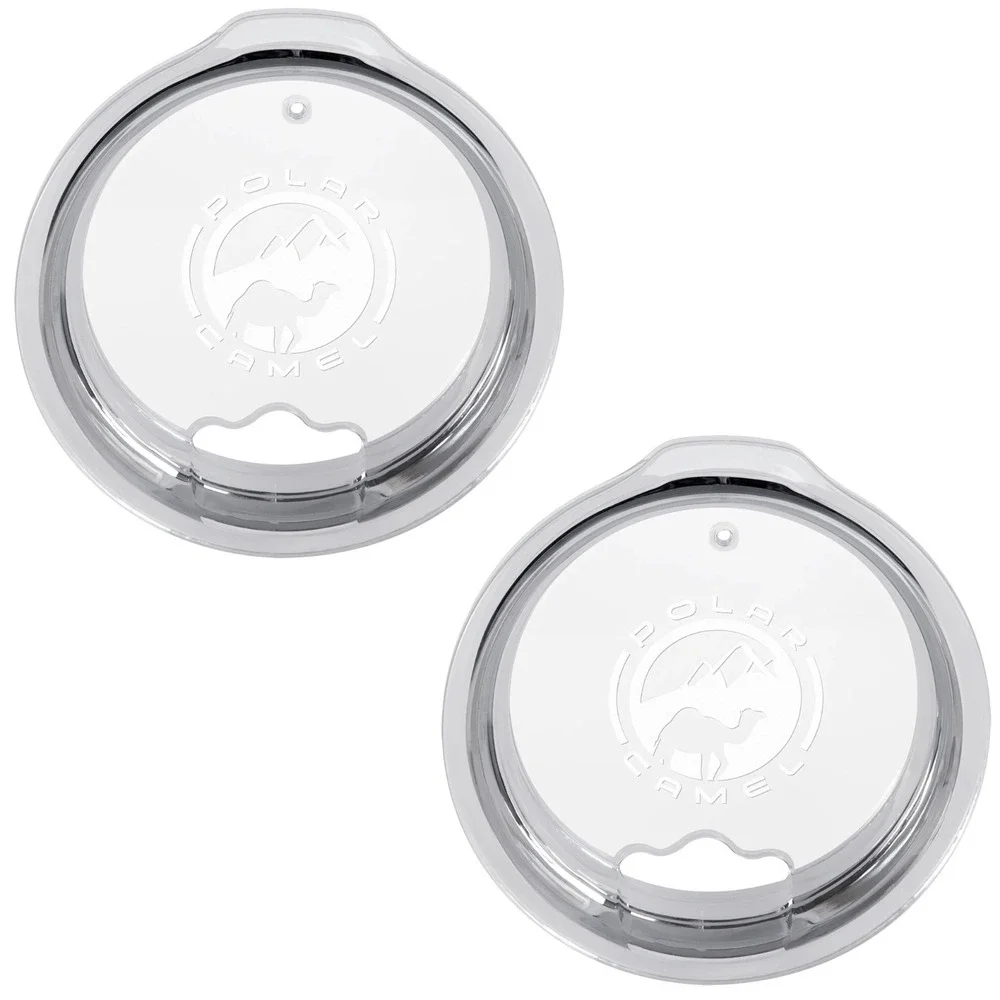 2-pack Polar Camel 30oz Replacement Tumbler Lid Straw Hole Clear Fits Yeti 30 oz
